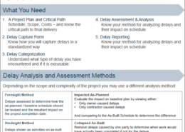 Construction Delays One Pager